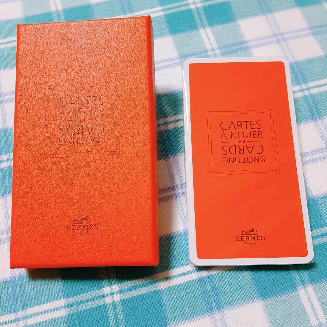 Hermes(エルメス)の新品＊確実本物＊HERMES　エルメス　スカーフ　　ノッティングカード レディースのファッション小物(ストール/パシュミナ)の商品写真