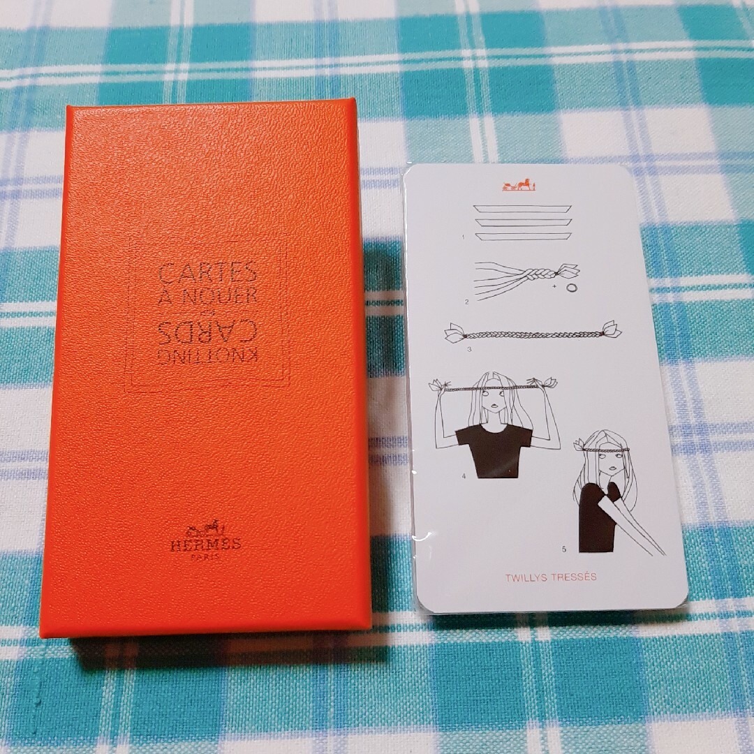 Hermes(エルメス)の新品＊確実本物＊HERMES　エルメス　スカーフ　　ノッティングカード レディースのファッション小物(ストール/パシュミナ)の商品写真