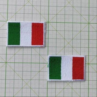 ２枚です■ イタリア 国旗 ワッペン 小型 ローマ ヨーロッパ ■ ITALY(その他)