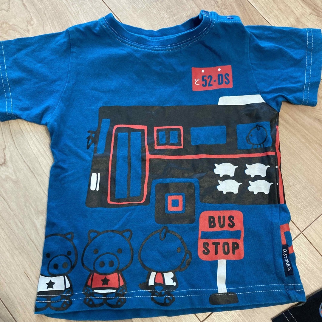 drug store's(ドラッグストアーズ)のドラッグストアーズ　ブタ　Tシャツ　2枚セット　90サイズ キッズ/ベビー/マタニティのキッズ服男の子用(90cm~)(Tシャツ/カットソー)の商品写真