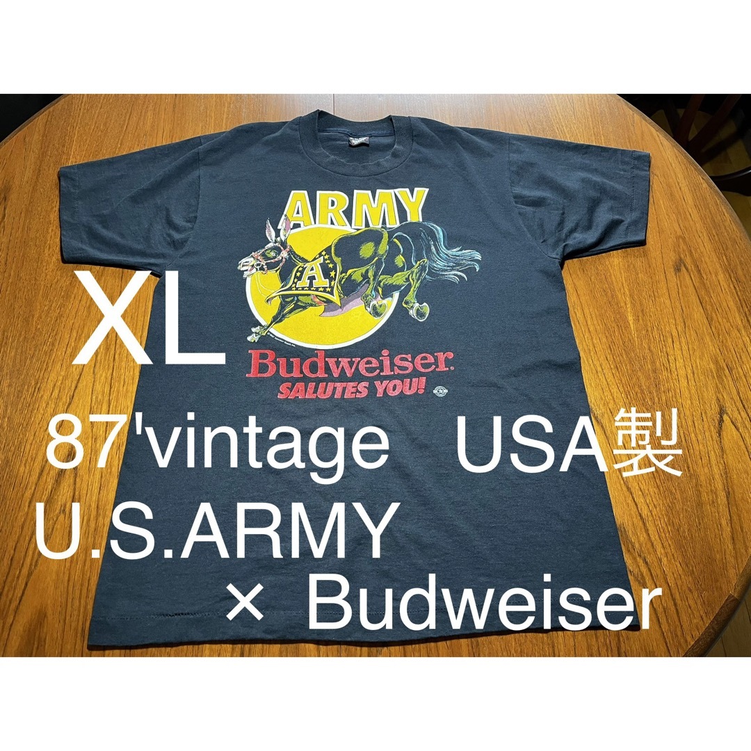 39ヴィンテージ激レア！U.S.ARMY Budweiser ヴィンテージ  Tシャツ