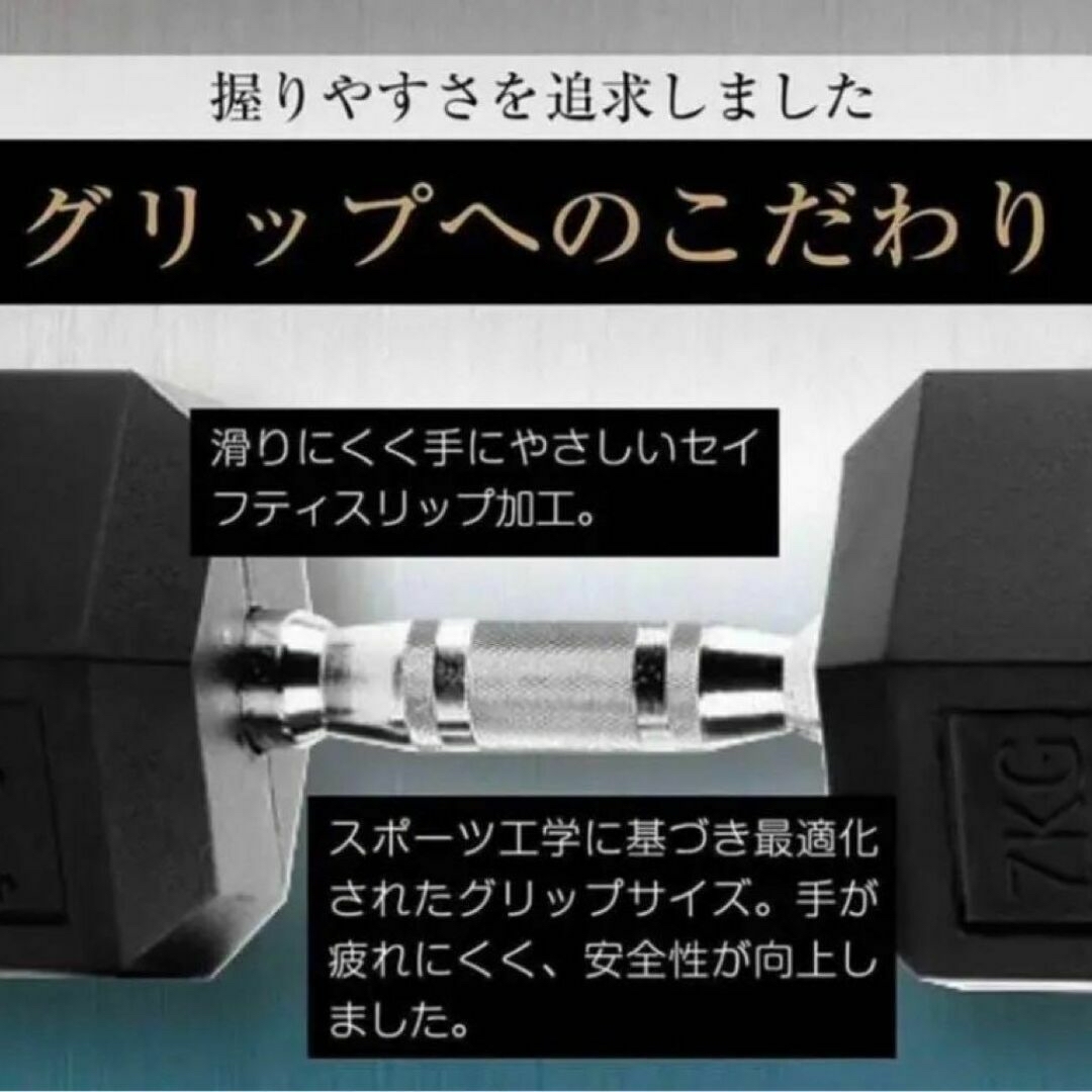 ダンベル 15kg 2個セット 合計30kg 六角 鉄アレイ 在宅 筋力トレ スポーツ/アウトドアのトレーニング/エクササイズ(トレーニング用品)の商品写真