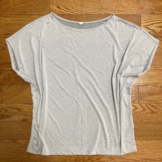 ユニクロ(UNIQLO)のご専用商品　美品ドレープクルーネックT（半袖）グレーM(Tシャツ/カットソー(半袖/袖なし))