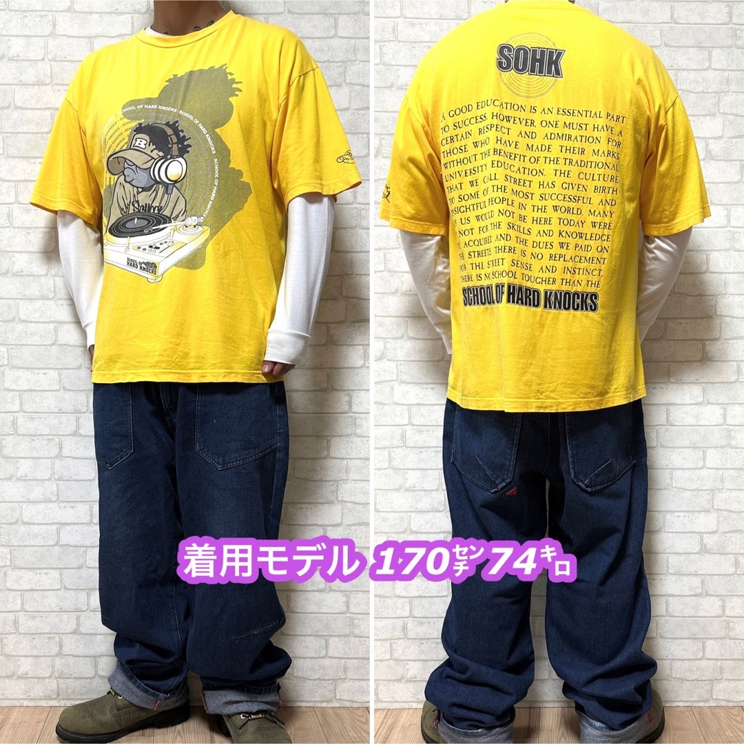 SOHK(ショック)のSOHK ショック スクールオブハードノックス DJ HIP HOP Tシャツ メンズのトップス(Tシャツ/カットソー(半袖/袖なし))の商品写真