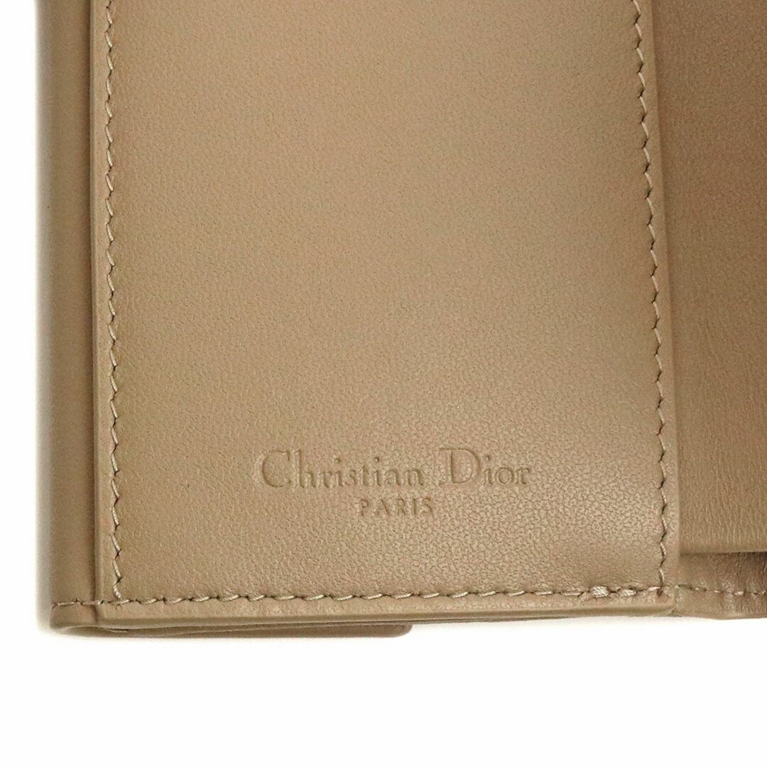 Christian Dior 三つ折り財布 カナージュ LADY DIOR 黒 - 折り財布