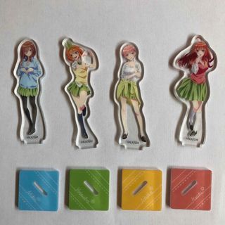 五等分の花嫁　アクスタ　アクリルスタンド　4体セット　おまけ:ミニ下敷き(その他)