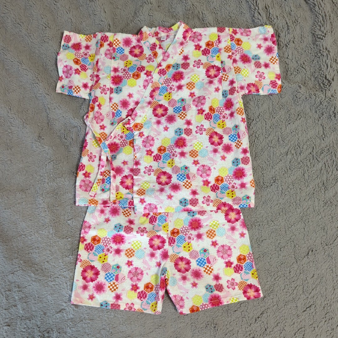 甚平 女の子 95cm キッズ/ベビー/マタニティのキッズ服女の子用(90cm~)(甚平/浴衣)の商品写真