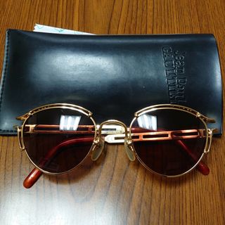 ジャンポールゴルチエ/56-5102メタリックゴールド・極美品サングラス-