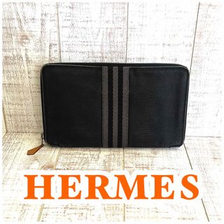 エルメス(Hermes)の破格✨エルメス✨フールトゥ パースGM ラウンドファスナー キャンバス(長財布)