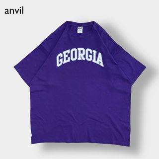 アンビル(Anvil)の【anvil】カレッジロゴ Tシャツ ジョージア大学 GEORGIA 2XL(Tシャツ/カットソー(半袖/袖なし))