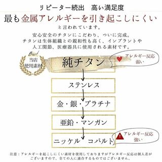 純チタン ペア リング 波 ライン 指輪 金属アレルギー対応 es-ti07の ...