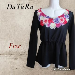 ダチュラ(DaTuRa)の【美品】DaTuRa ダチュラ 長袖花柄トップス【送料無料】(Tシャツ(長袖/七分))