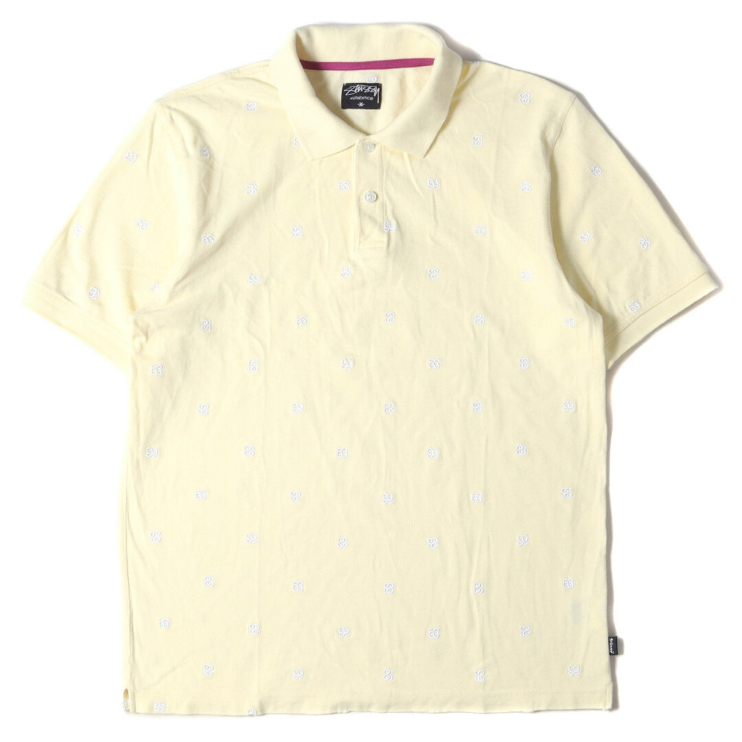 STUSSY - STUSSY ステューシー ポロシャツ サイズ:M SSリンクロゴ 刺繍 