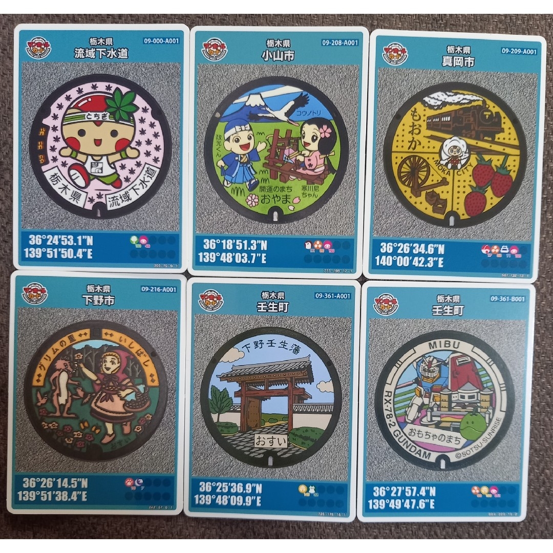 マンホールカード 栃木県 6種 | フリマアプリ ラクマ