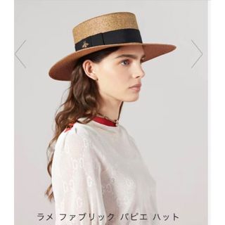 グッチ(Gucci)のmama様専用　新品　GUCCI グッチ　ラメ カンカン帽(ハット)