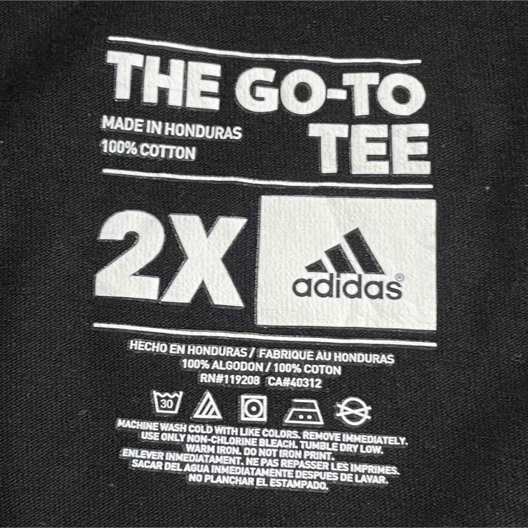 adidas(アディダス)の【adidas】カレッジ Tシャツ ネブラスカ大学 ベースボール  2XL 古着 メンズのトップス(Tシャツ/カットソー(半袖/袖なし))の商品写真