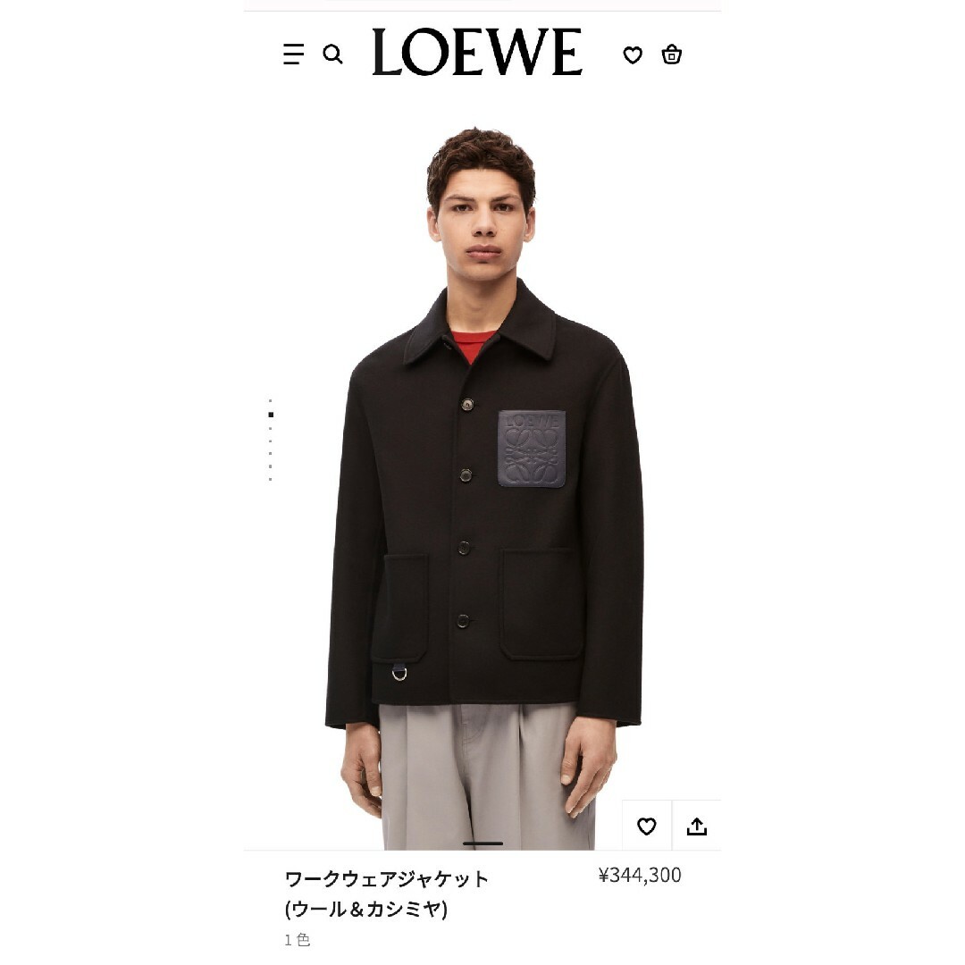 最低価格✨LOEWE ロエベ ジップフード付きカーディガンジャケット