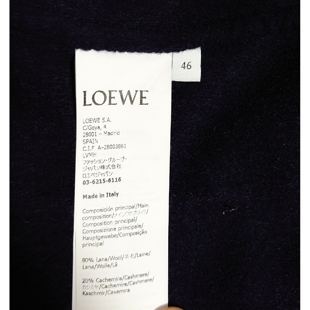 定価35万円 LOEWE 2022SS カシミヤ ワークウェアジャケット コート 9