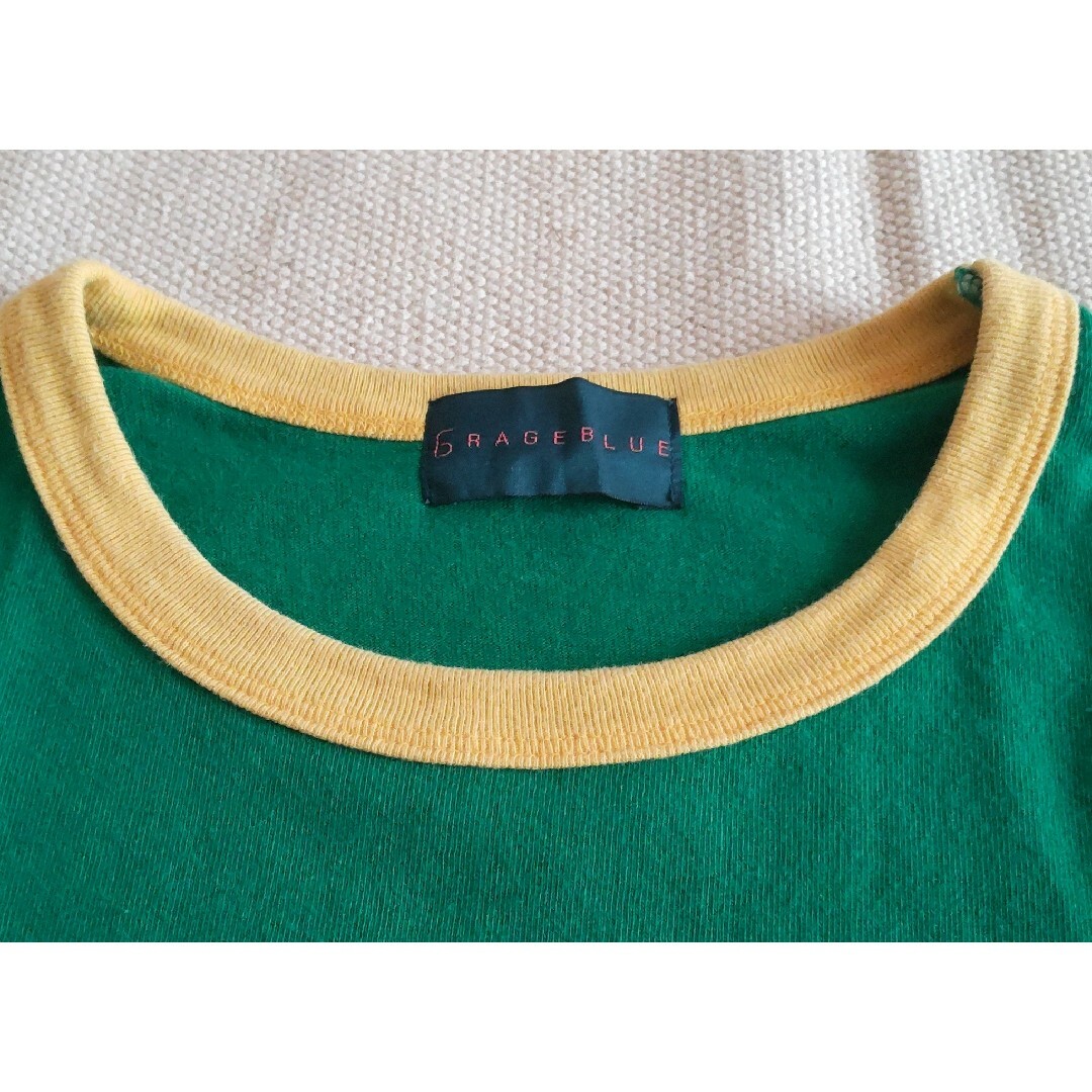 RAGEBLUE(レイジブルー)の【RAGEBLUE】サイズ L　リンガー　Tシャツ　半袖　レイジブルー メンズのトップス(Tシャツ/カットソー(半袖/袖なし))の商品写真