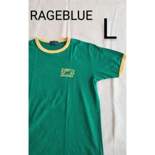 レイジブルー(RAGEBLUE)の【RAGEBLUE】サイズ L　リンガー　Tシャツ　半袖　レイジブルー(Tシャツ/カットソー(半袖/袖なし))