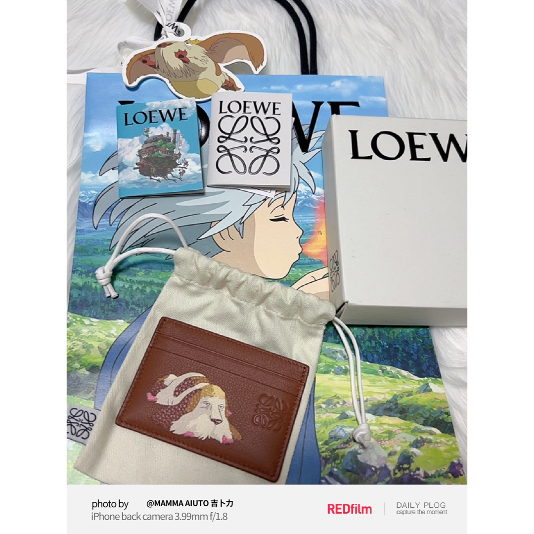 パスケース/IDカードホルダーLOEWE ロエベ限定コラボ ロエベ×ジブリハウルの動く城 ヒンプカードケース