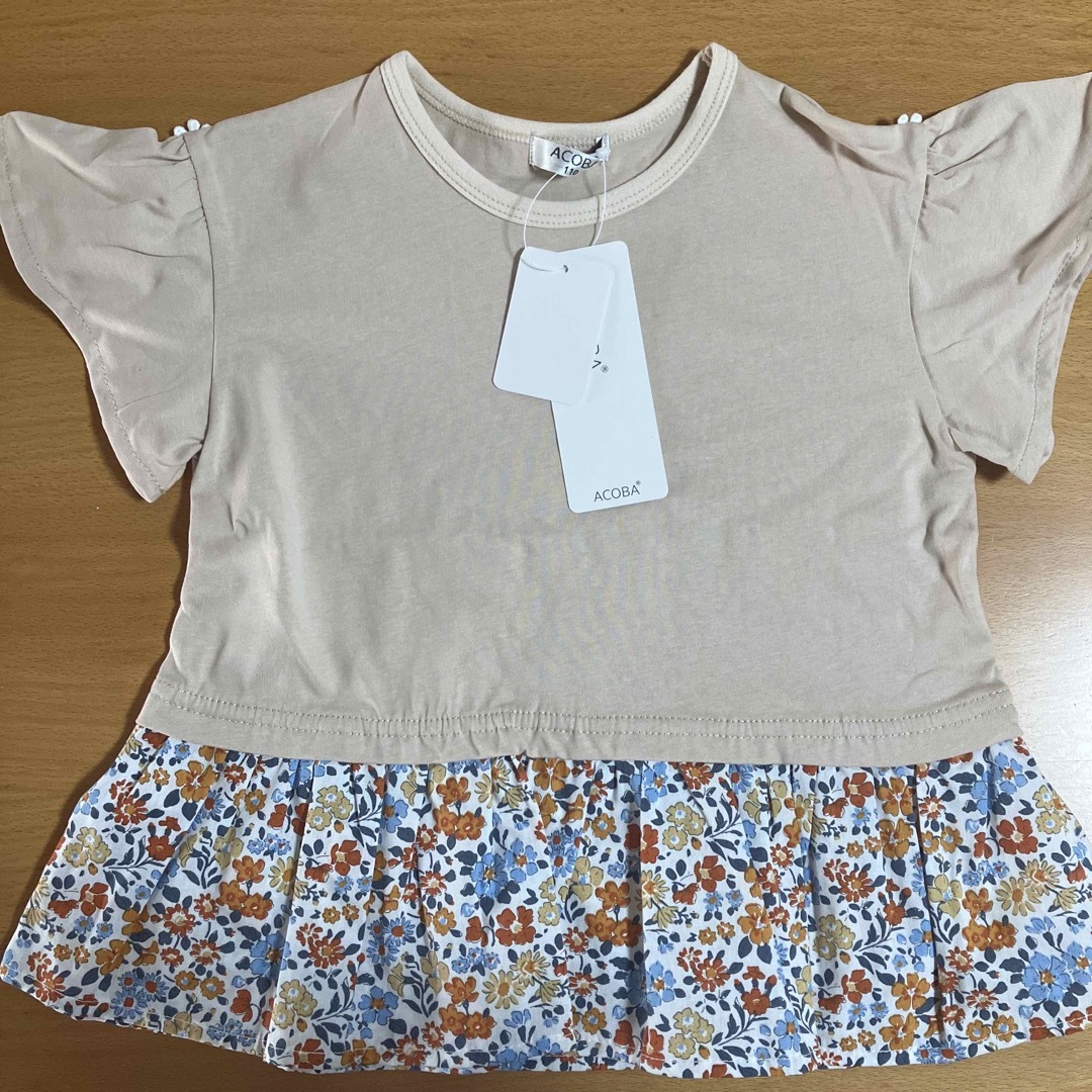 Acoba(アコバ)の✳︎coco専用✳︎【新品】トップス　110㎝ キッズ/ベビー/マタニティのキッズ服女の子用(90cm~)(Tシャツ/カットソー)の商品写真