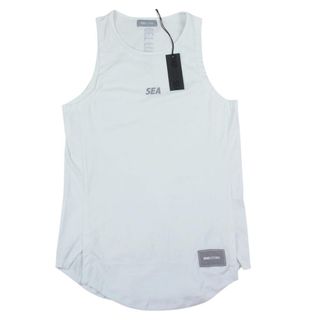 ウィンダンシー(WIND AND SEA)のWIND AND SEA ウィンダンシー WDS-GFB-15 WDS GET FIT BACK Tank top ロゴ プリント タンクトップ ホワイト系 M【新古品】【未使用】【中古】(タンクトップ)