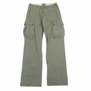 ダブルアールエル(RRL)のRRL ダブルアールエル カーゴパンツ ヴィンテージ加工 カーゴパンツ カーキ系 28×32【中古】(その他)