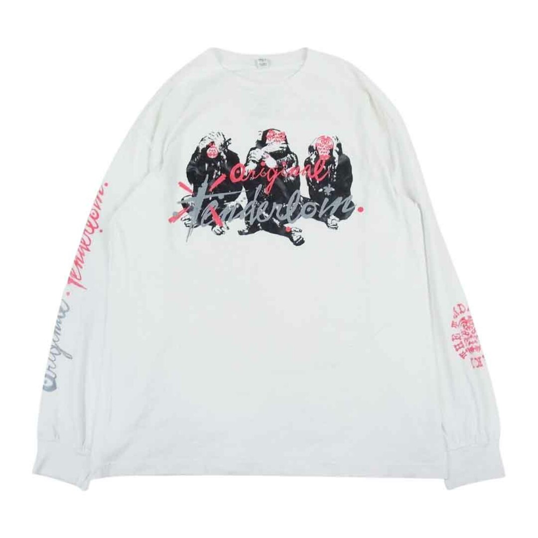 TENDERLOIN(テンダーロイン)のTENDERLOIN テンダーロイン TEE L/S T.W.B.P.M エイプ ボルネオスカル 長袖 Tシャツ ホワイト系 M【中古】 メンズのトップス(シャツ)の商品写真