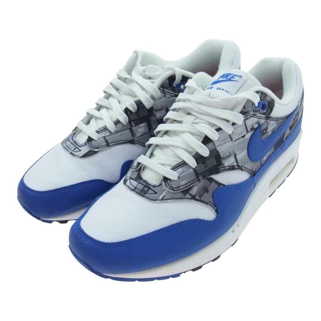 NIKE(ナイキ)のNIKE ナイキ スニーカー AQ0927-100  AIR MAX 1 PRNT WE LOVE NIKE white game royal neutral grey ローカット スニーカー ホワイト系 ブルー系 グレー系 27.5cm【中古】 メンズの靴/シューズ(スニーカー)の商品写真