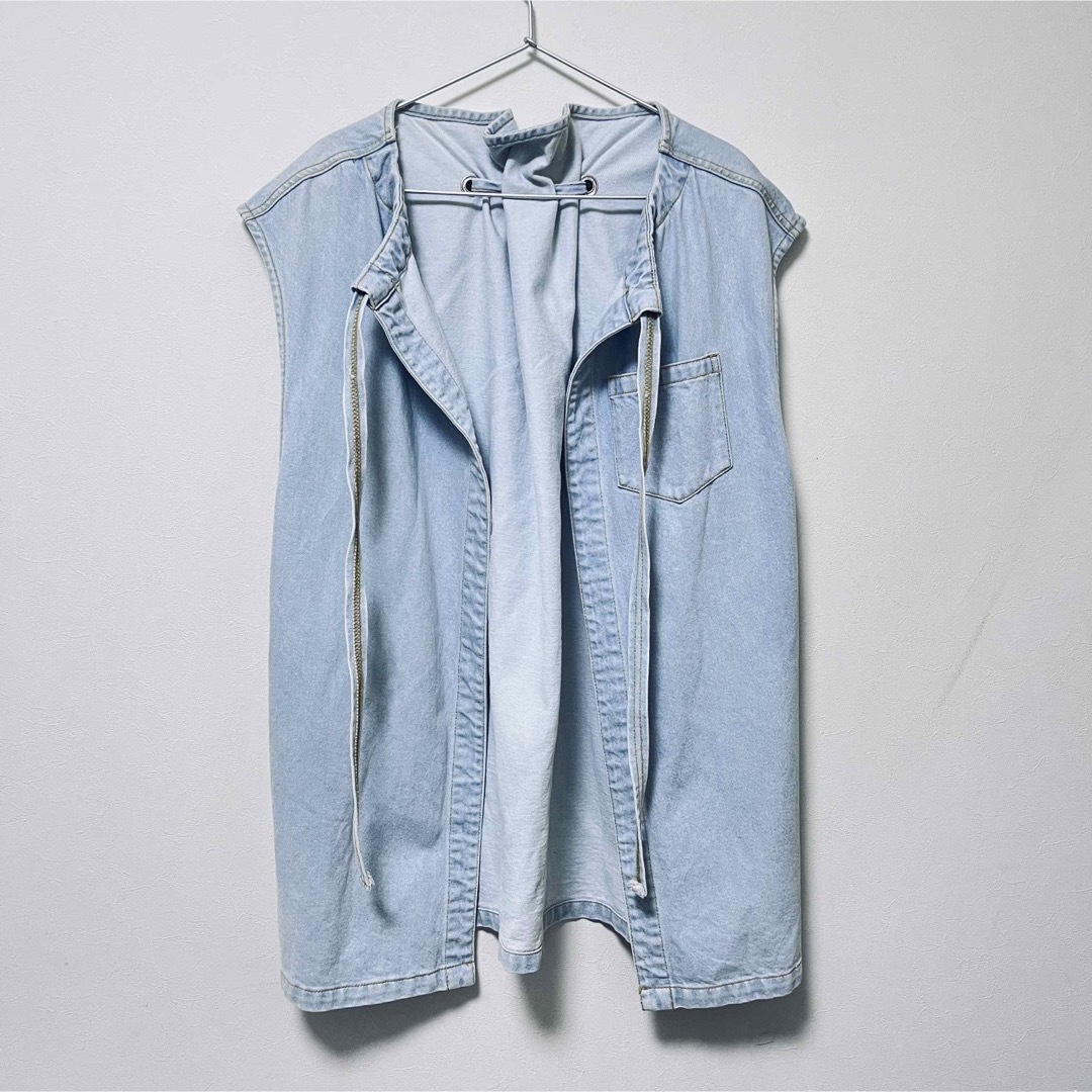 soduk スドーク 21ss wave denim jacket デニムベスト-www.ecosea.do