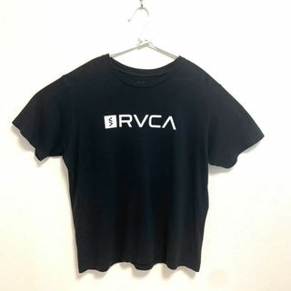 ルーカ(RVCA)のRVCA L ビッグロゴ　両面プリント　Tシャツ　ブラック(Tシャツ/カットソー(半袖/袖なし))