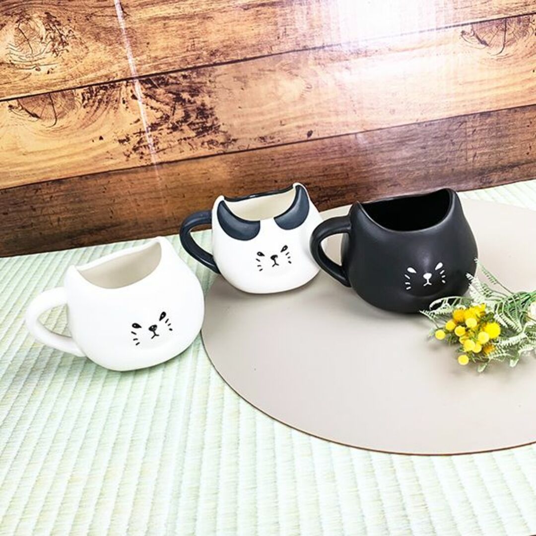 マグ ふてぶてしい猫 ぶちねこ マグカップ 白(PWD)の通販 by