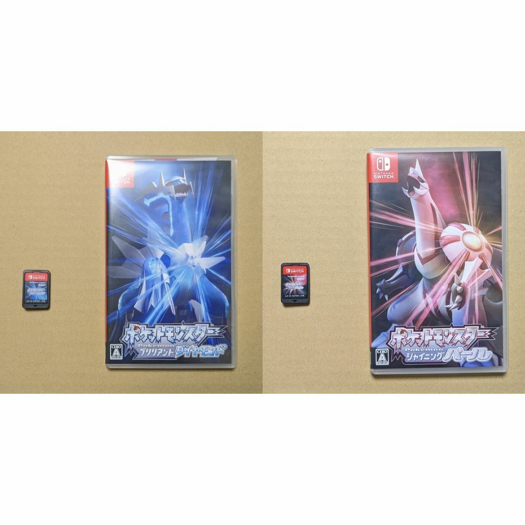 Nintendo Switch(ニンテンドースイッチ)のポケモン ダイパリメイク(BDSP) 中古2本セット エンタメ/ホビーのゲームソフト/ゲーム機本体(家庭用ゲームソフト)の商品写真