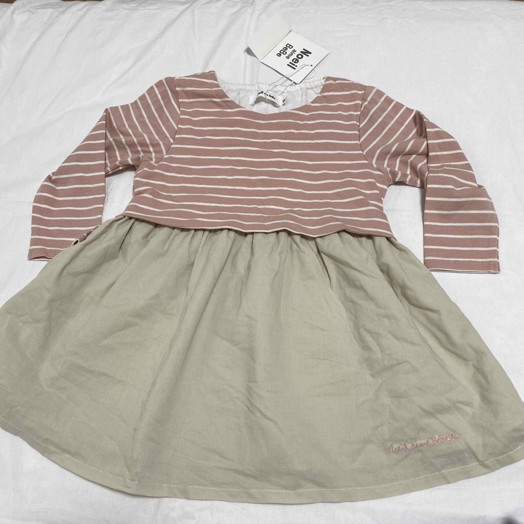 BEBE Noeil(ベベノイユ)のBeBeべべワンピース90センチ キッズ/ベビー/マタニティのキッズ服女の子用(90cm~)(ワンピース)の商品写真