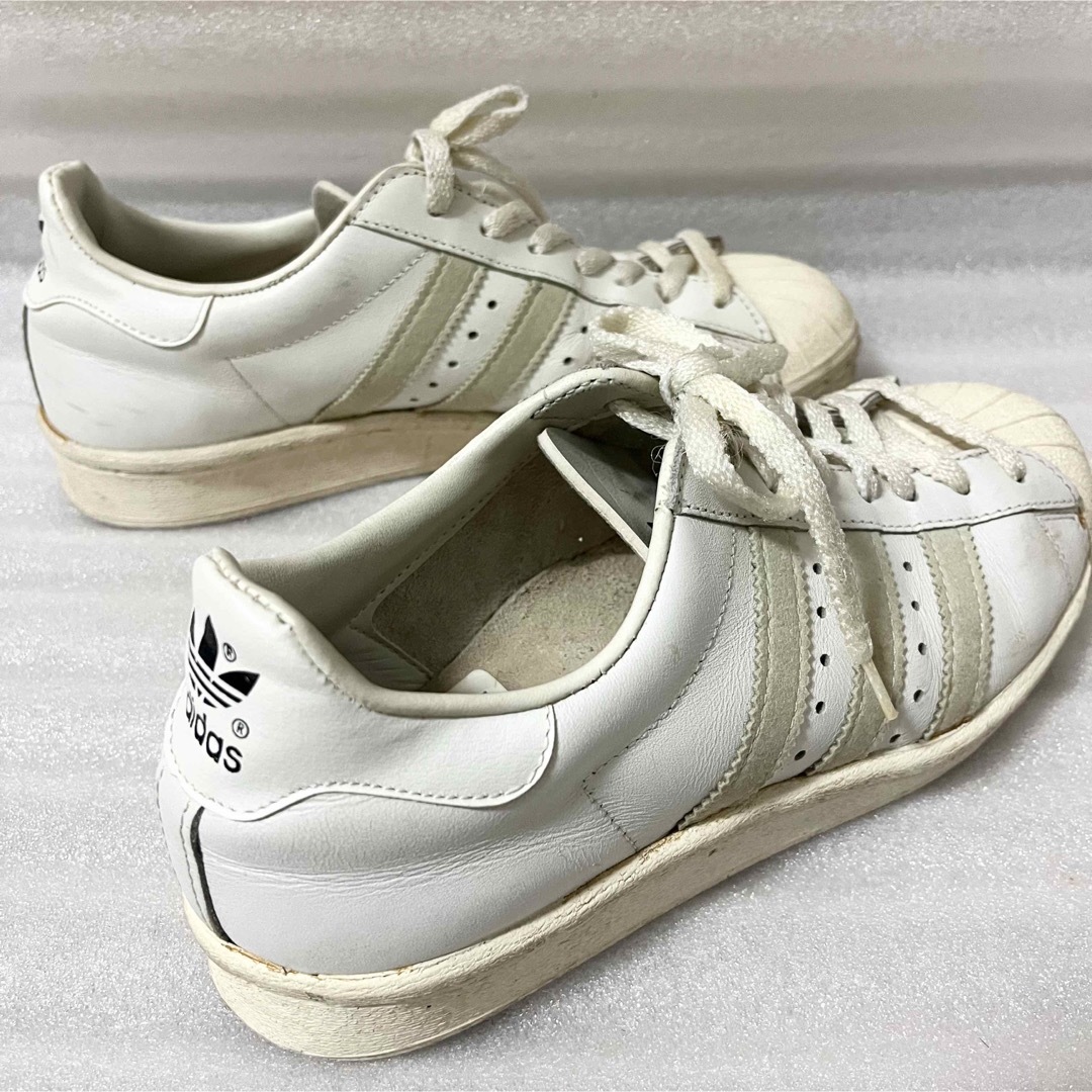 80年代 フランス製 adidas ヴィンテージ スーパースター ホワイト 白