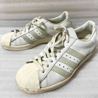 アディダス(adidas)の80年代 フランス製 adidas ヴィンテージ スーパースター ホワイト 白(スニーカー)