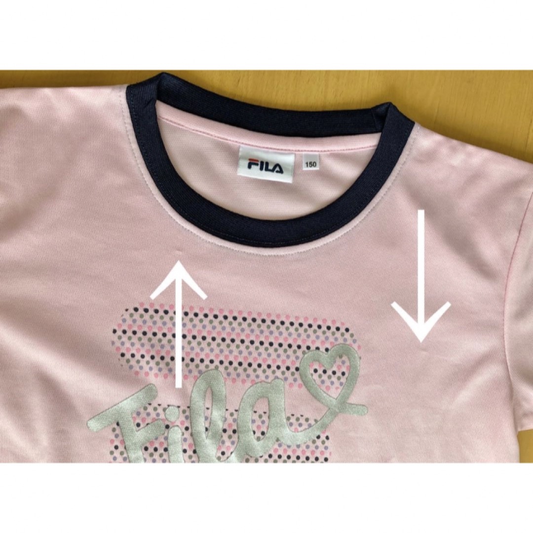 FILA(フィラ)の新品 FILA フィラ　150  Tシャツ  ピンク キッズ/ベビー/マタニティのキッズ服女の子用(90cm~)(Tシャツ/カットソー)の商品写真
