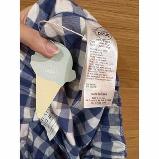 gelato pique - ジェラートピケ バックプリントTシャツ ギンガム