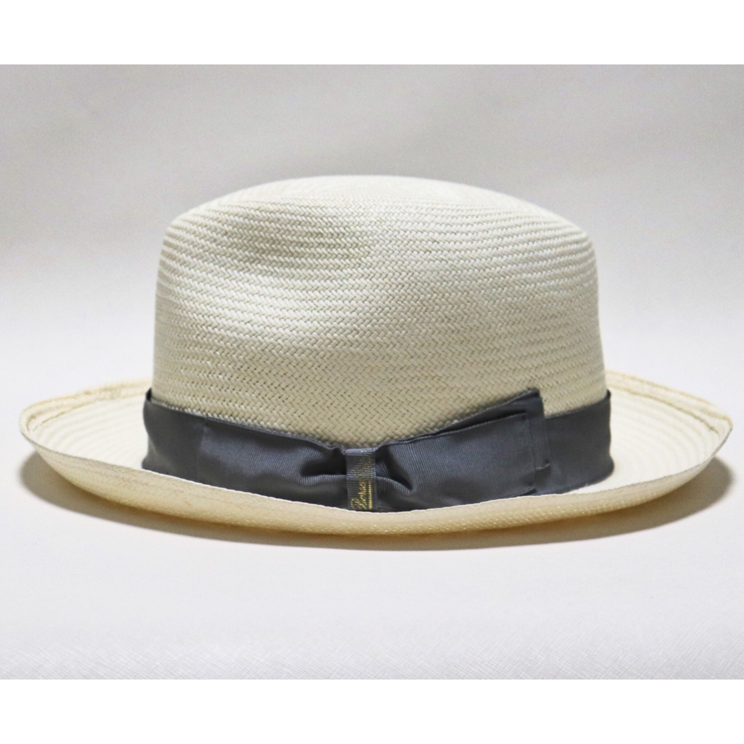 Borsalino(ボルサリーノ)の《ボルサリーノ》新品 イタリア製 天然草 パナマハット 麦わら帽子 58(M) メンズの帽子(ハット)の商品写真