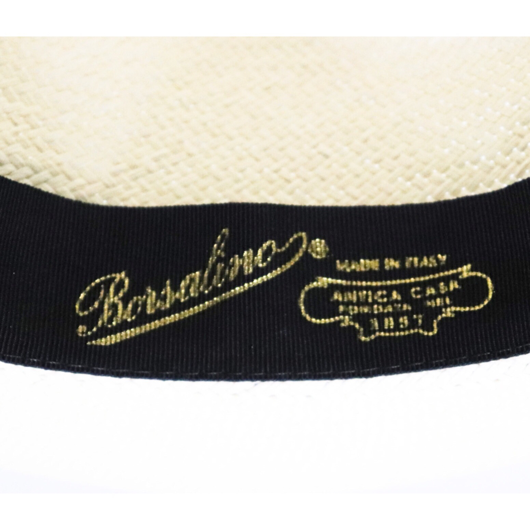 Borsalino(ボルサリーノ)の《ボルサリーノ》新品 イタリア製 天然草 パナマハット 麦わら帽子 58(M) メンズの帽子(ハット)の商品写真