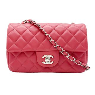 シャネル(CHANEL)のシャネル CHANEL ミニマトラッセ チェーンショルダーバッグ A69900 ピンク シルバー金具 ラムスキン レディース ショルダーバッグ(ショルダーバッグ)