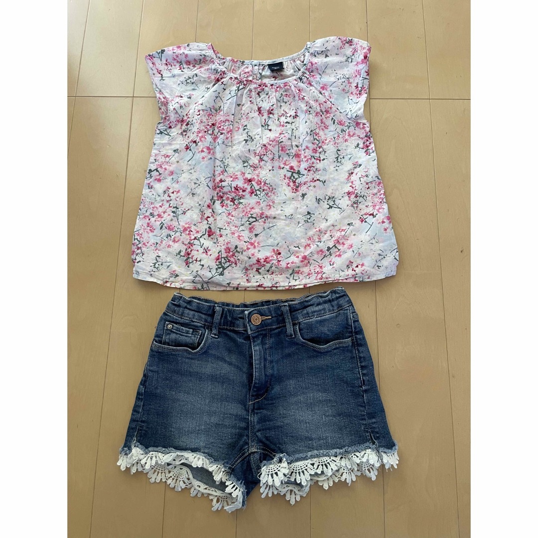 セットアップ　ガールズ　GAP and H&Mコーディネート　120〜130 キッズ/ベビー/マタニティのキッズ服女の子用(90cm~)(その他)の商品写真