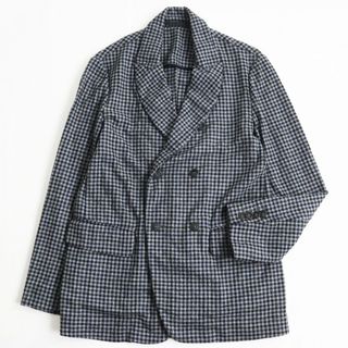 美品 GIORGIO ARMANI ダブルブレスト テーラードジャケット グレー