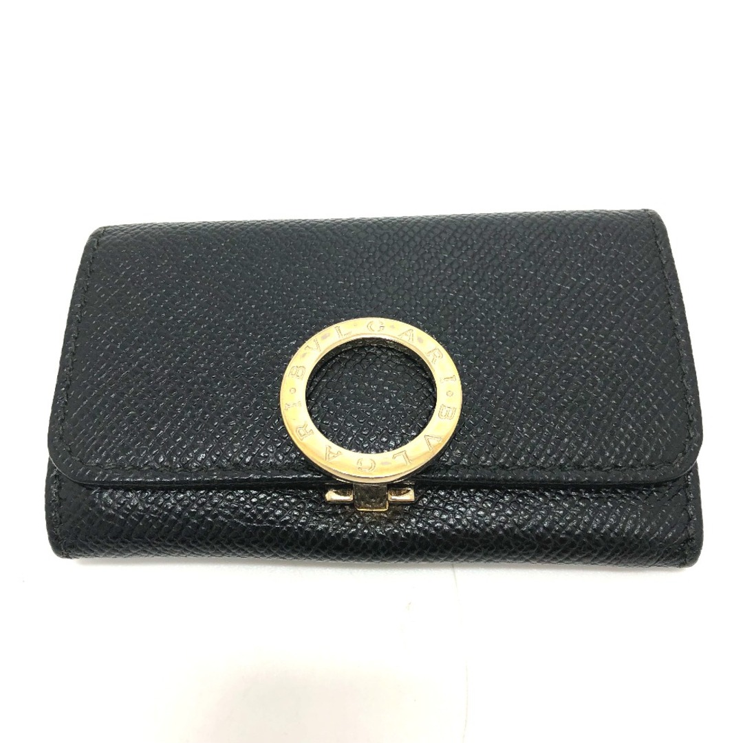 BVLGARI(ブルガリ)のブルガリ BVLGARI リングクリップ ブルガリブルガリ 6連 キーケース レザー ブラック メンズのファッション小物(キーケース)の商品写真