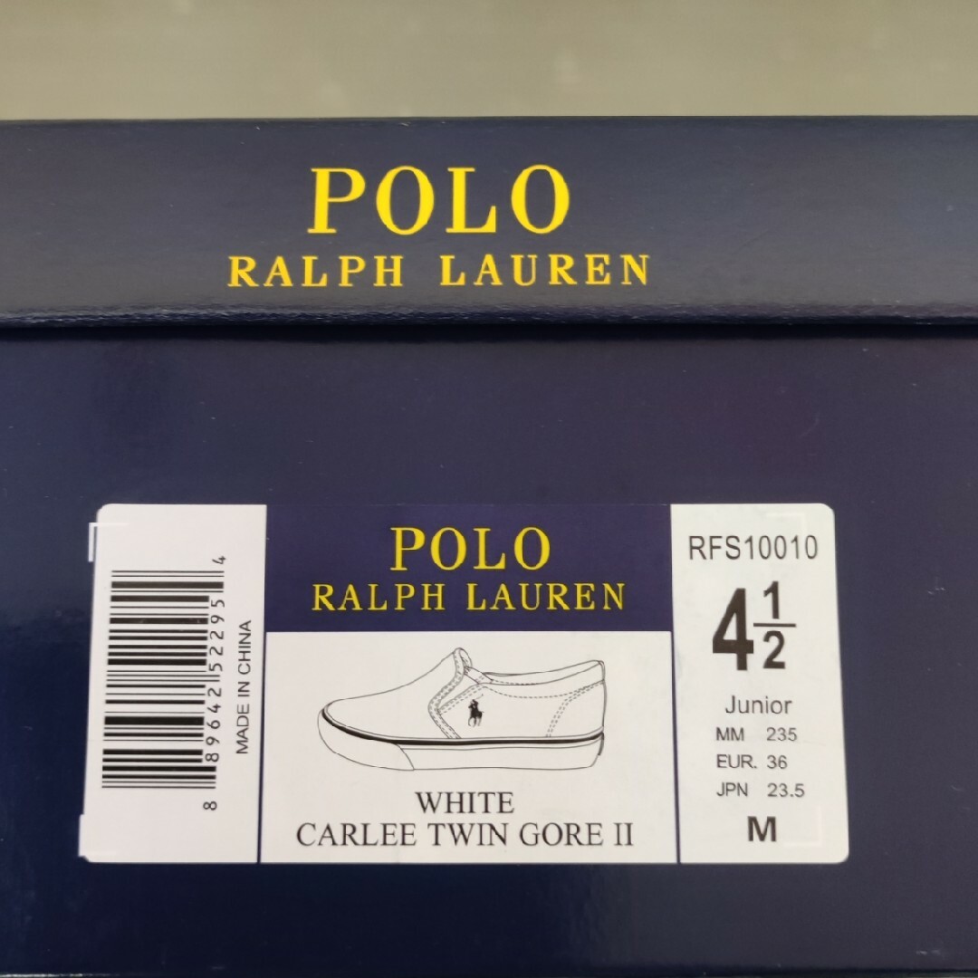 POLO RALPH LAUREN(ポロラルフローレン)のPOLO ラルフローレン　ジュニアスリッポン　カーリーツイン　ゴアⅡ レディースの靴/シューズ(スニーカー)の商品写真