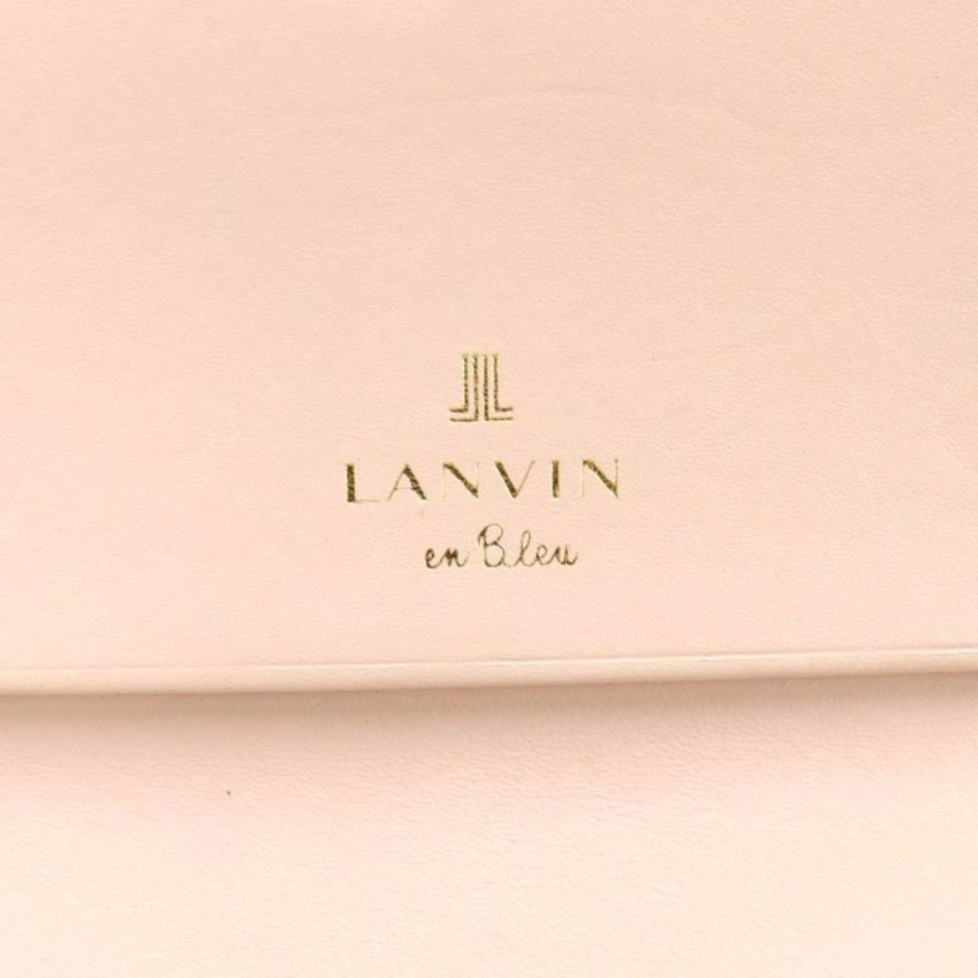 LANVIN en Bleu(ランバンオンブルー)のランバンオンブルー 長財布 小銭入れ クロコ型押し エナメル ピンクベージュ レディースのファッション小物(財布)の商品写真