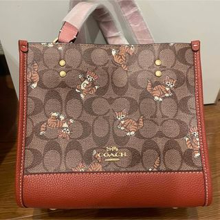 コーチ(COACH)のCOACH コーチ 可愛い　ダンシング キトゥン バック猫 キャット(トートバッグ)