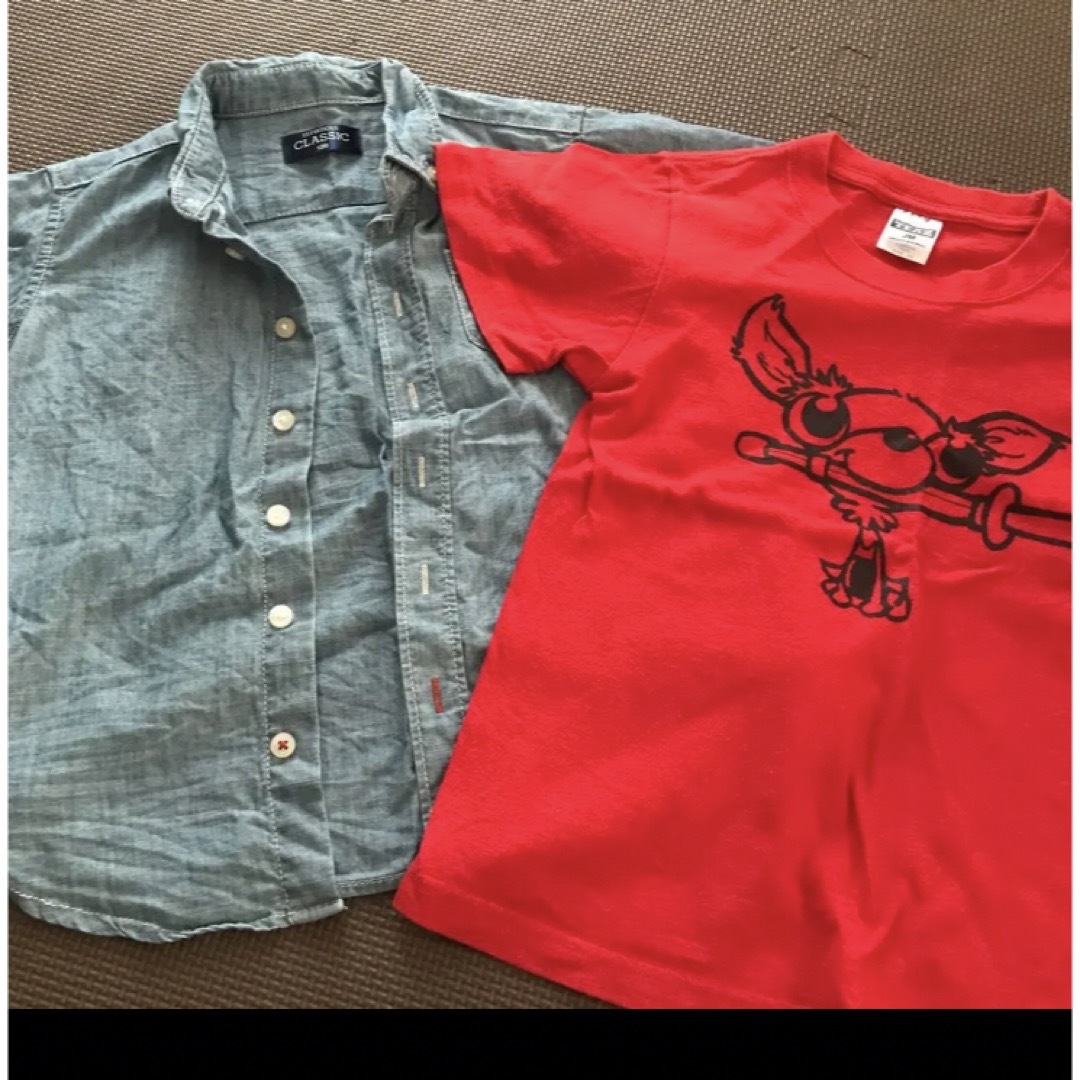 used☆120 トップスセット キッズ/ベビー/マタニティのキッズ服男の子用(90cm~)(Tシャツ/カットソー)の商品写真