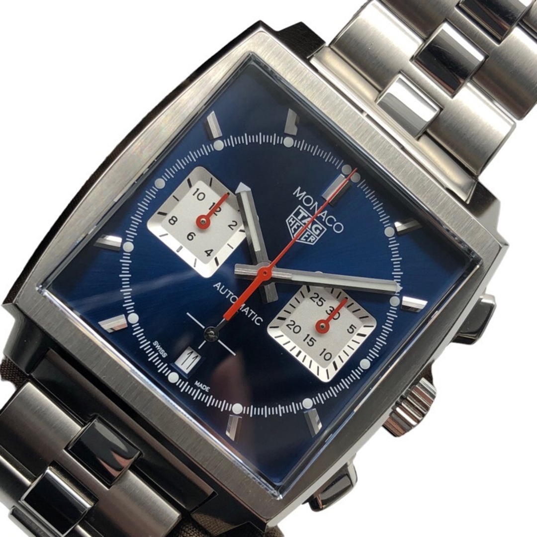 約39mmケース縦タグ・ホイヤー TAG HEUER モナコキャリバーホイヤー02 クロノグラフ CBL2111.BA0644 ステンレススチール 自動巻き メンズ 腕時計